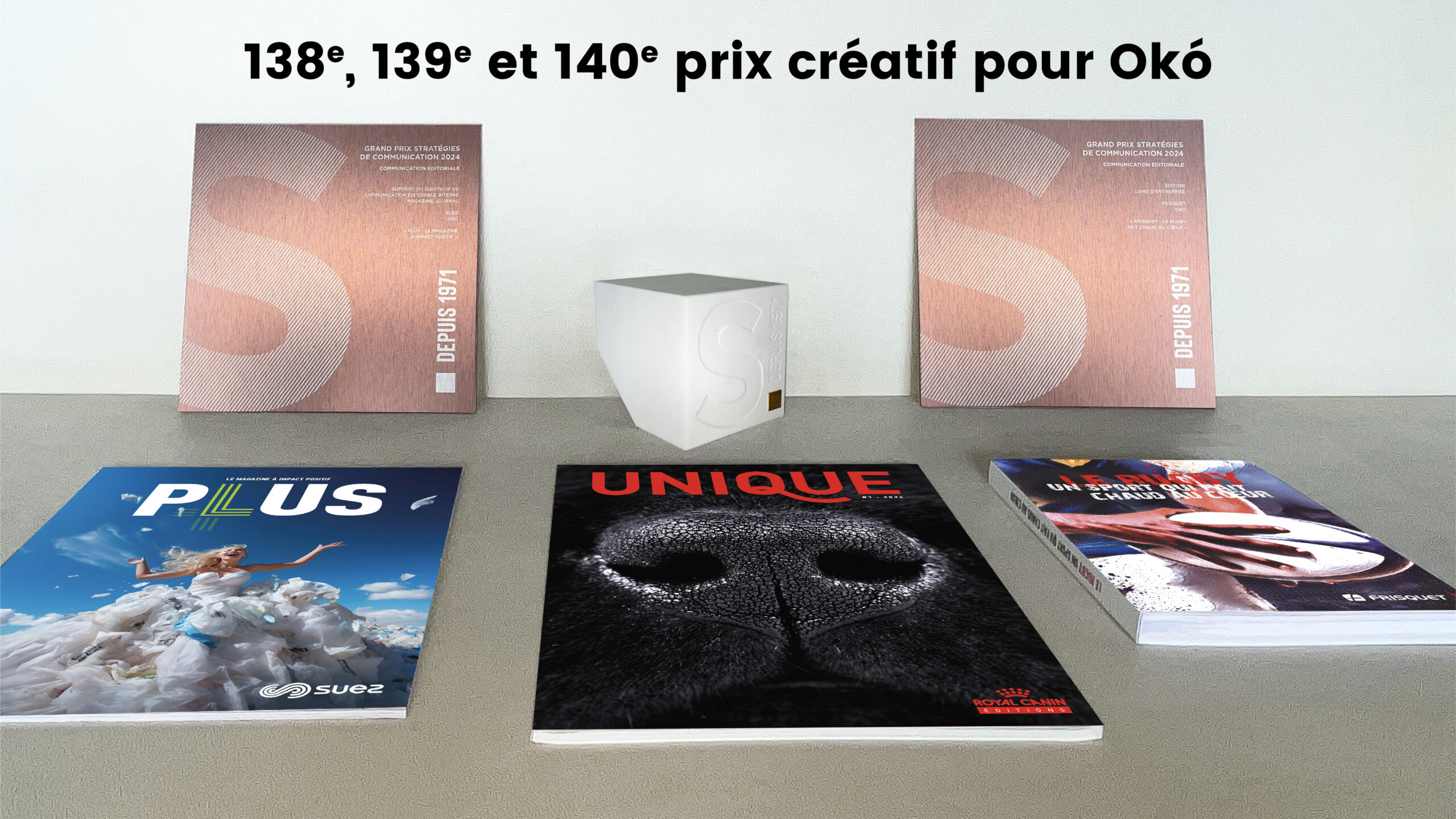 103e, 131e et 132e prix créatif pour Okó